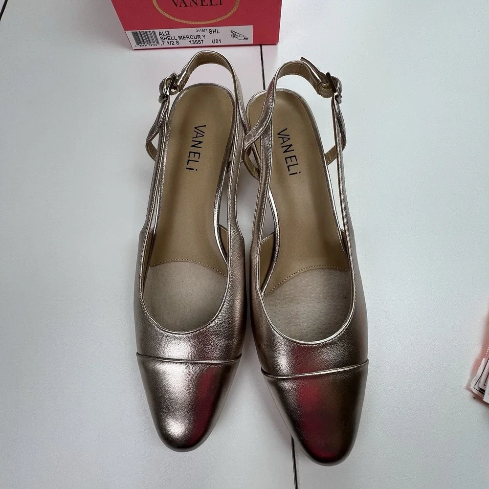 Van Eli Vaneli Aliz  Shell Mercury Slingback Women's Shoes Size 7.5S New In Box